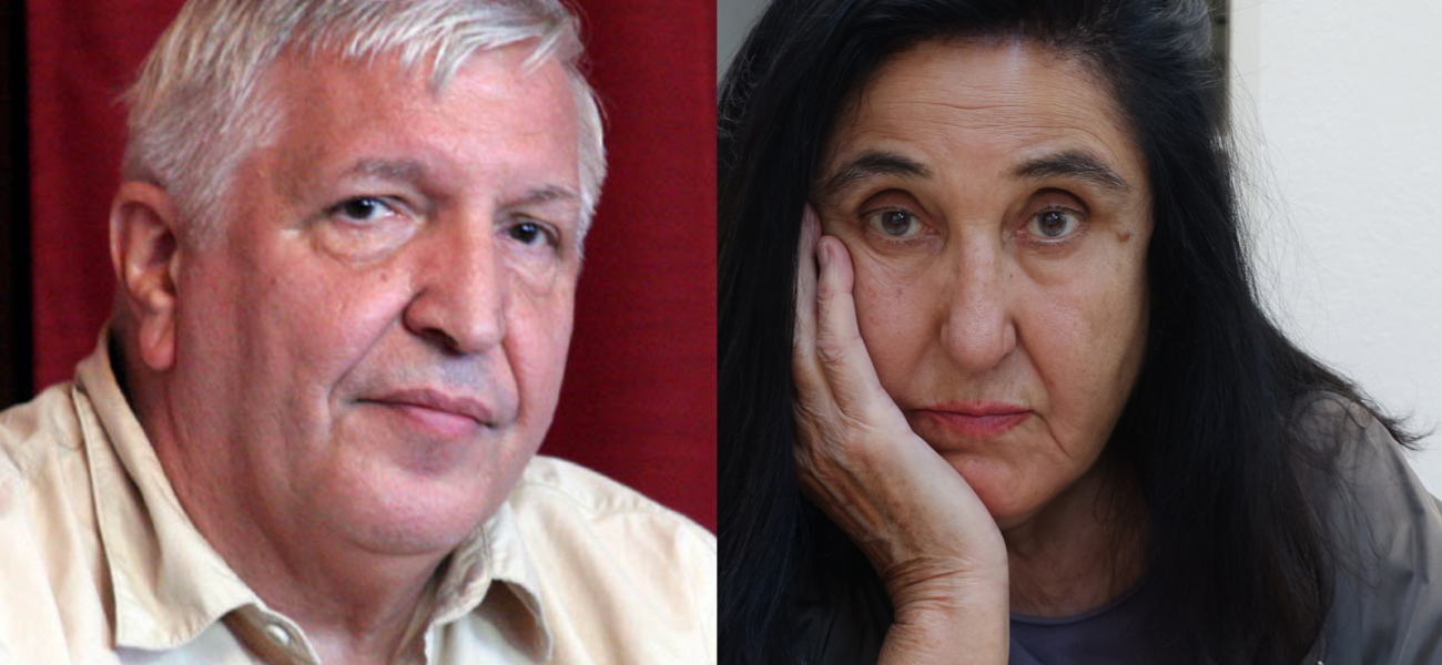 Emine Sevgi Özdamar © Tulya Madra/ Suhrkamp Verlag et Matthias Langhoff © Zimin.V.G., CC BY-SA 3.0 via Wikimiedia Commons